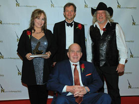 Paul Craft (front row), Gretchen Peters, Tom Douglas and John Anderson